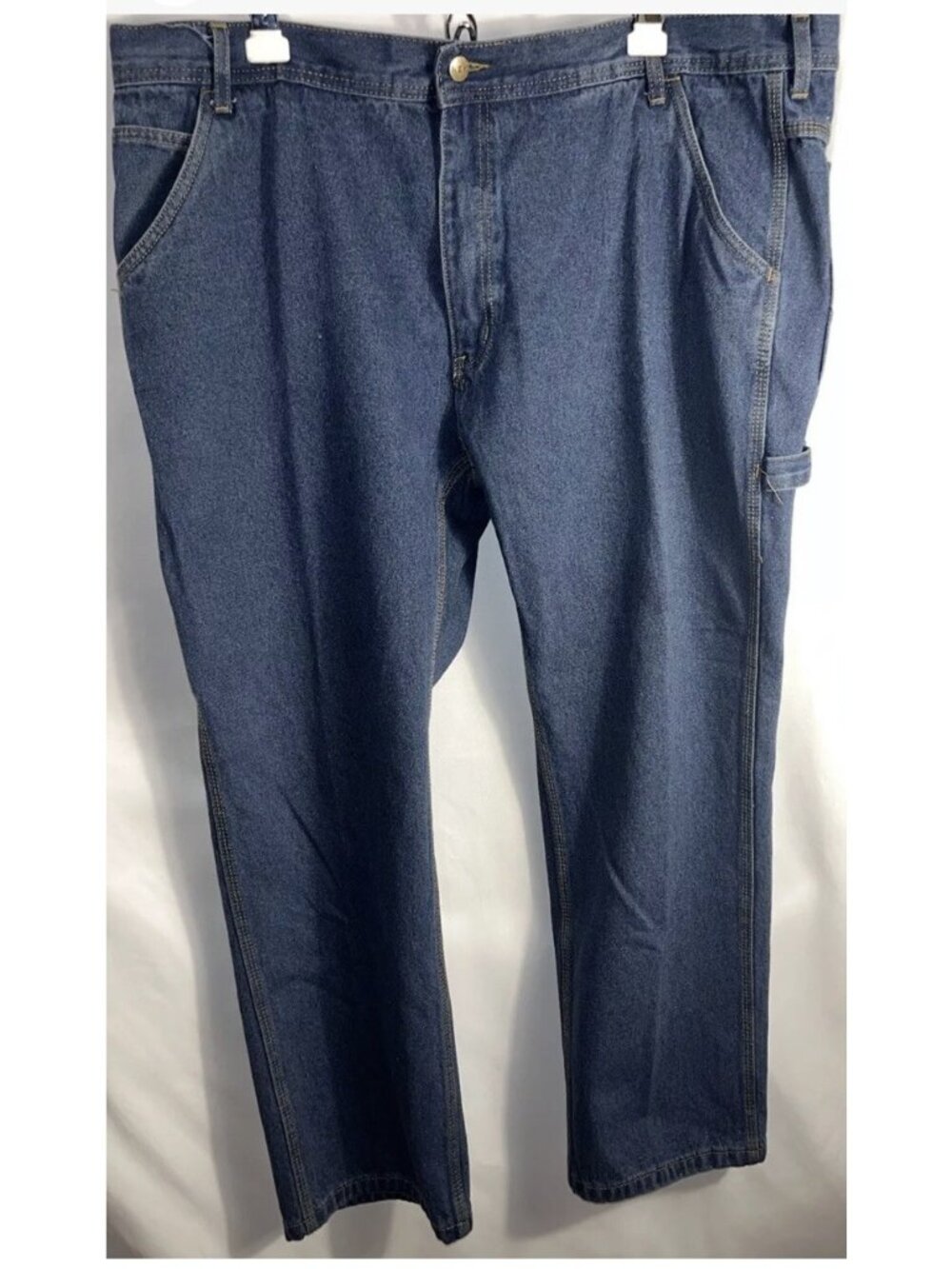 KEY Carpenter Jean Men's 44 x 30 Blue Work Utility Durability Denim